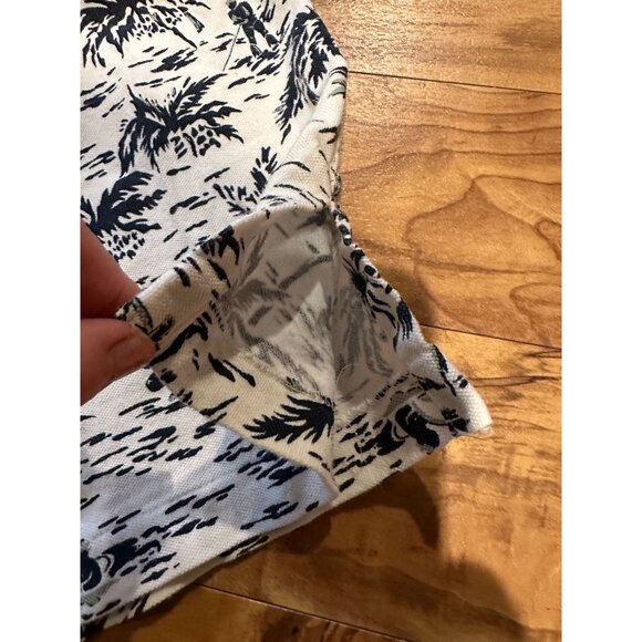 Polo Ralph Lauren Hawaiian Shirt XL Tropical Palm Print Short Sleeve Made Marian - Picture 6 of 10